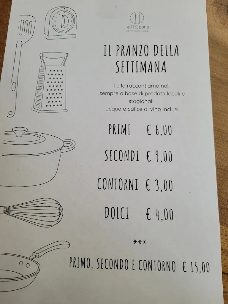 Menu_The Three Doors_Rieti_image_1