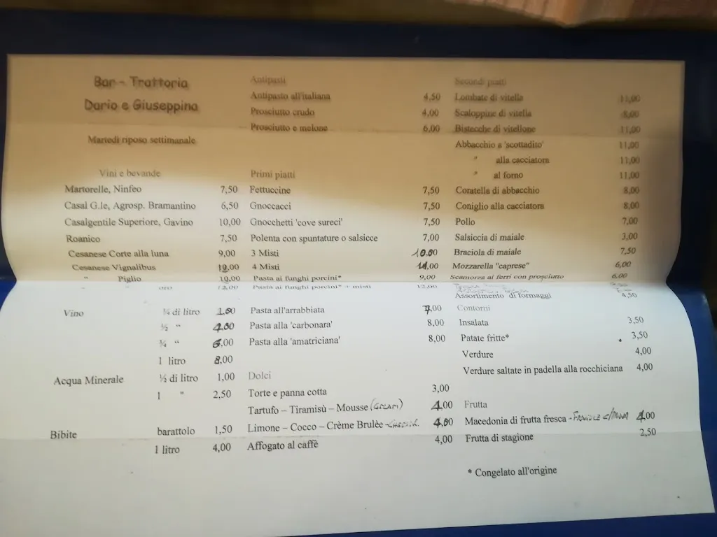 Menu_Dario e Giuseppina Trattoria - bar_Rocca di Cave_image_3