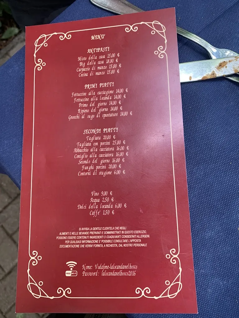 Menu_Ristorante La Locanda nel Bosco_Rocca di Papa_image_1