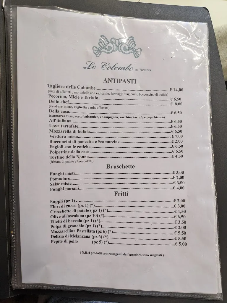 Menu_Le Colombe Da Tiziano_Rocca Priora_immagine_4