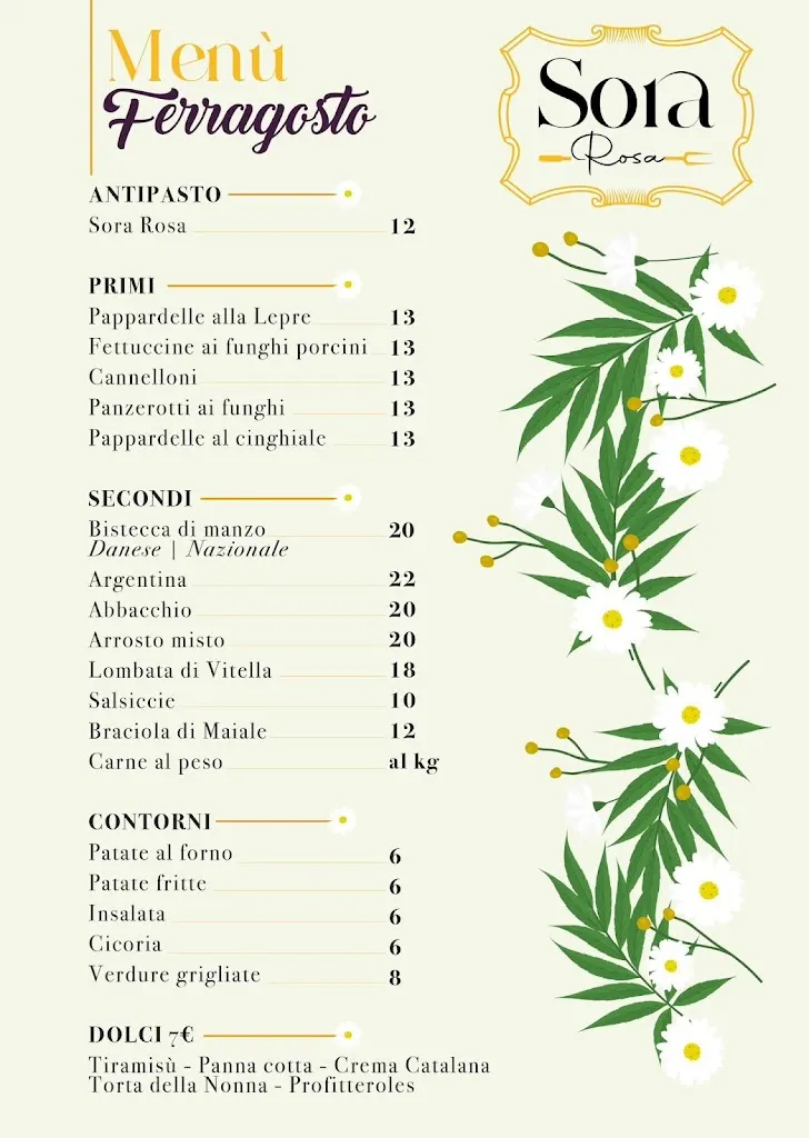 Menu_Ristorante Sora Rosa di Vinci I._Rocca Priora_image_1
