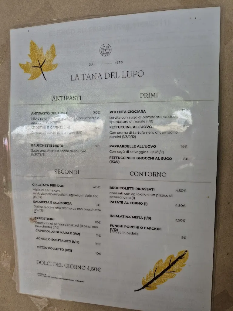 Menu_La Taverna del lupo_San Donato Val di Comino_image_1