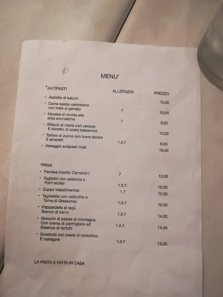 Menu_Bar Drive In / Le Bourg chez Dedé_Champdepraz_immagine_2