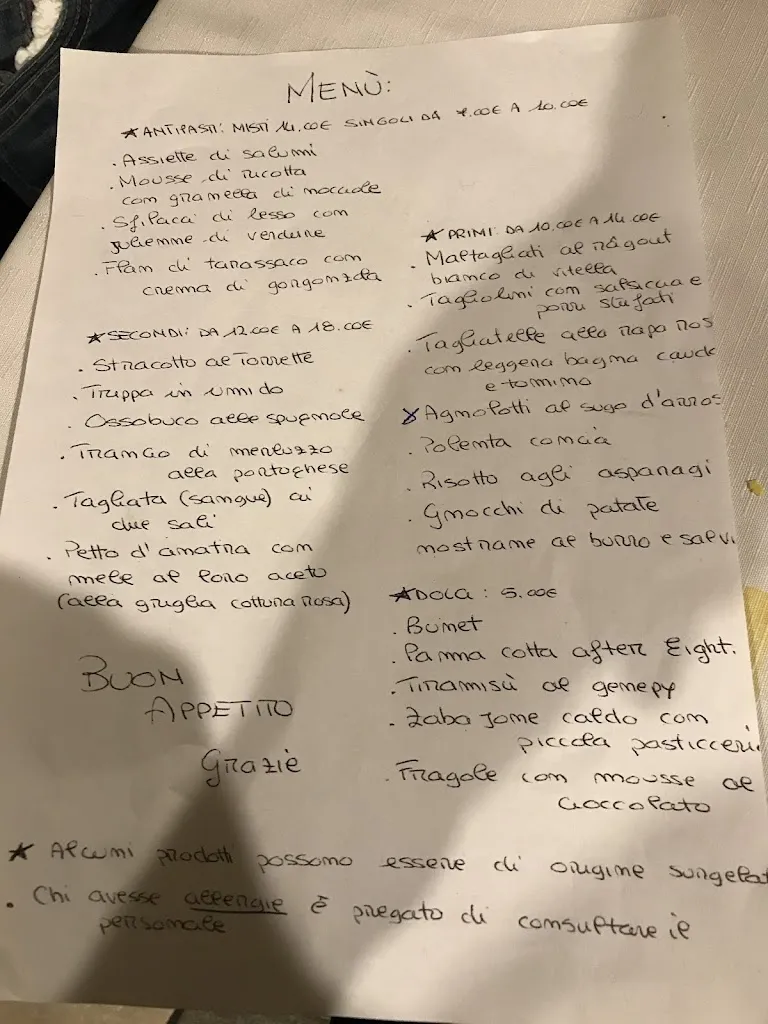 Menu_Bar Drive In / Le Bourg chez Dedé_Champdepraz_immagine_3