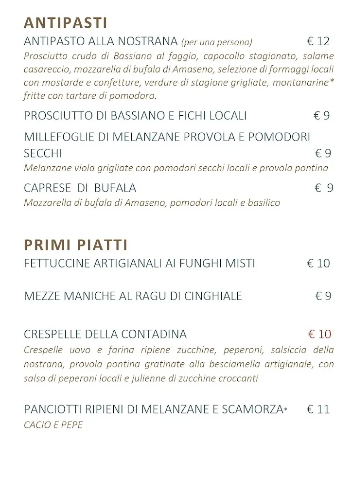 Menu_OSTERIA NOSTRANA KM 0_Sabaudia_image_2