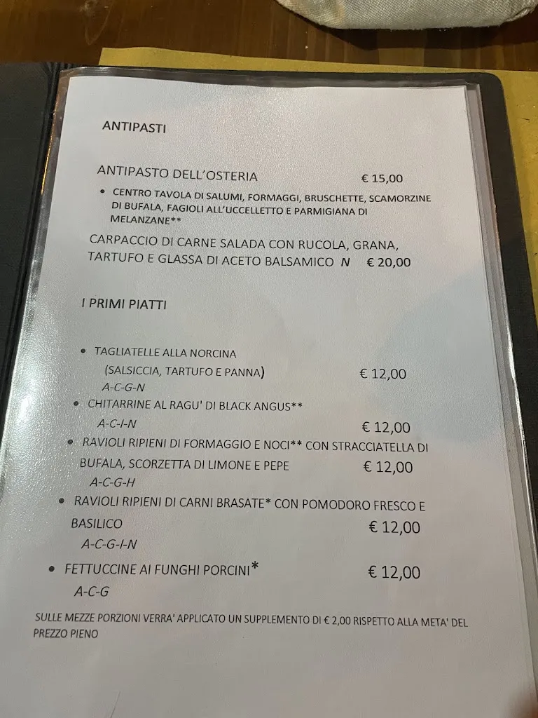 Menu_Osteria 1701_Sabaudia_image_1