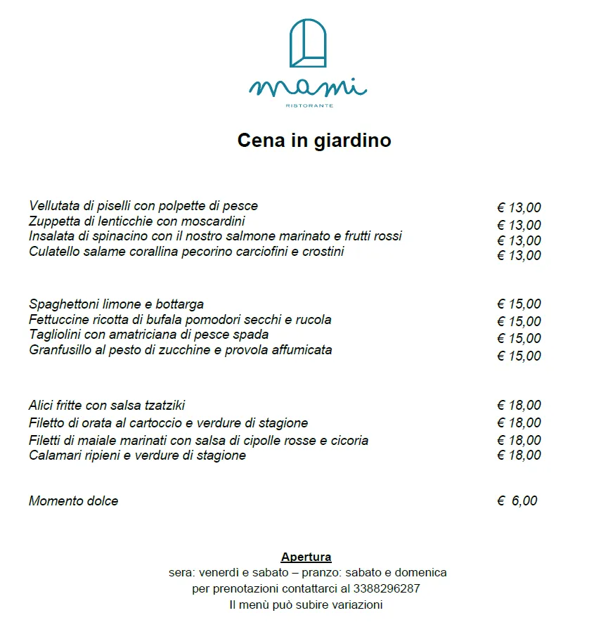 Menu_Mami Ristorante_Sabaudia_image_1
