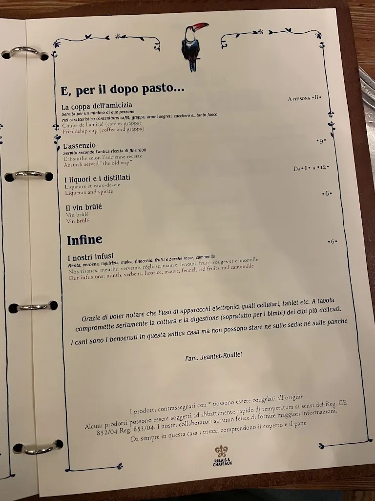 Menu_La Brasserie du Bon Bec_Cogne_image_1