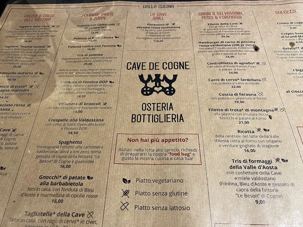 Menu_La Cave de Cogne Osteria & Bottiglieria_Cogne_image_2