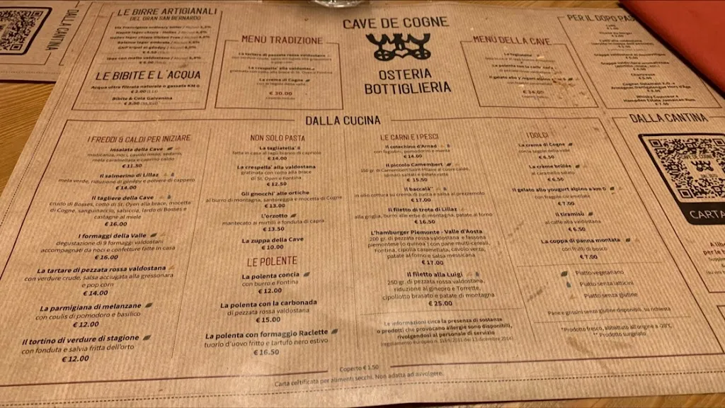 Menu_La Cave de Cogne Osteria & Bottiglieria_Cogne_image_4