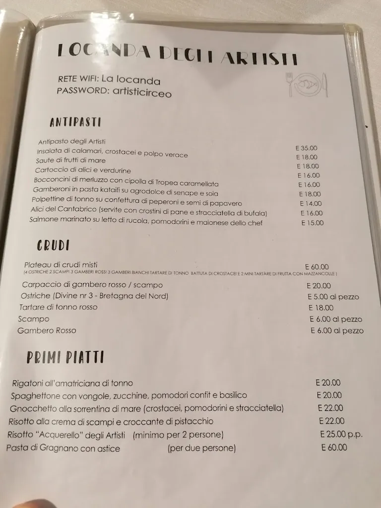 Menu_Locanda Degli Artisti_San Felice Circeo_immagine_4