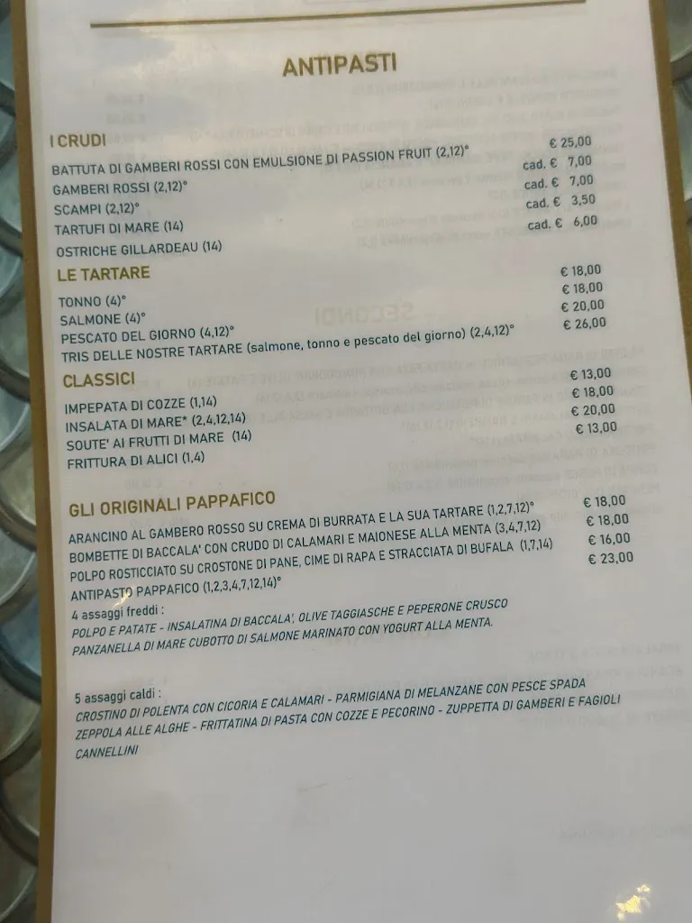 Menu_PAPPAFICO_San Felice Circeo_immagine_1