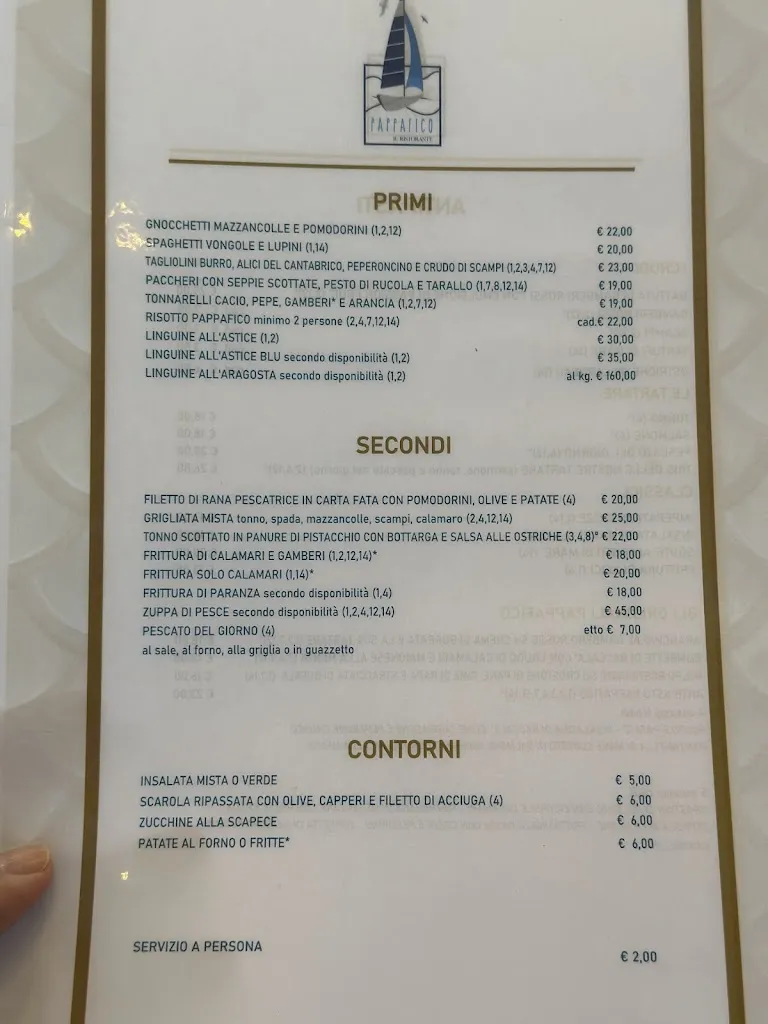 Menu_PAPPAFICO_San Felice Circeo_immagine_2