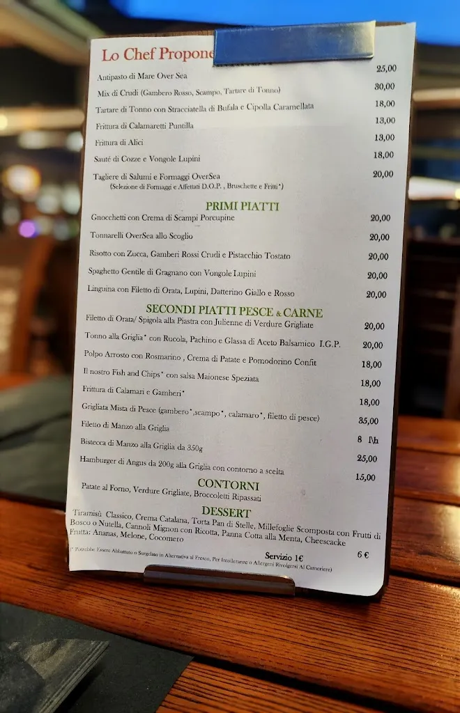 Menu_Over Sea Pub_San Felice Circeo_image_1