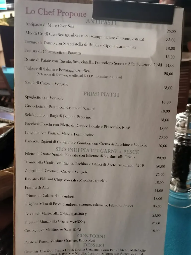Menu_Over Sea Pub_San Felice Circeo_image_2