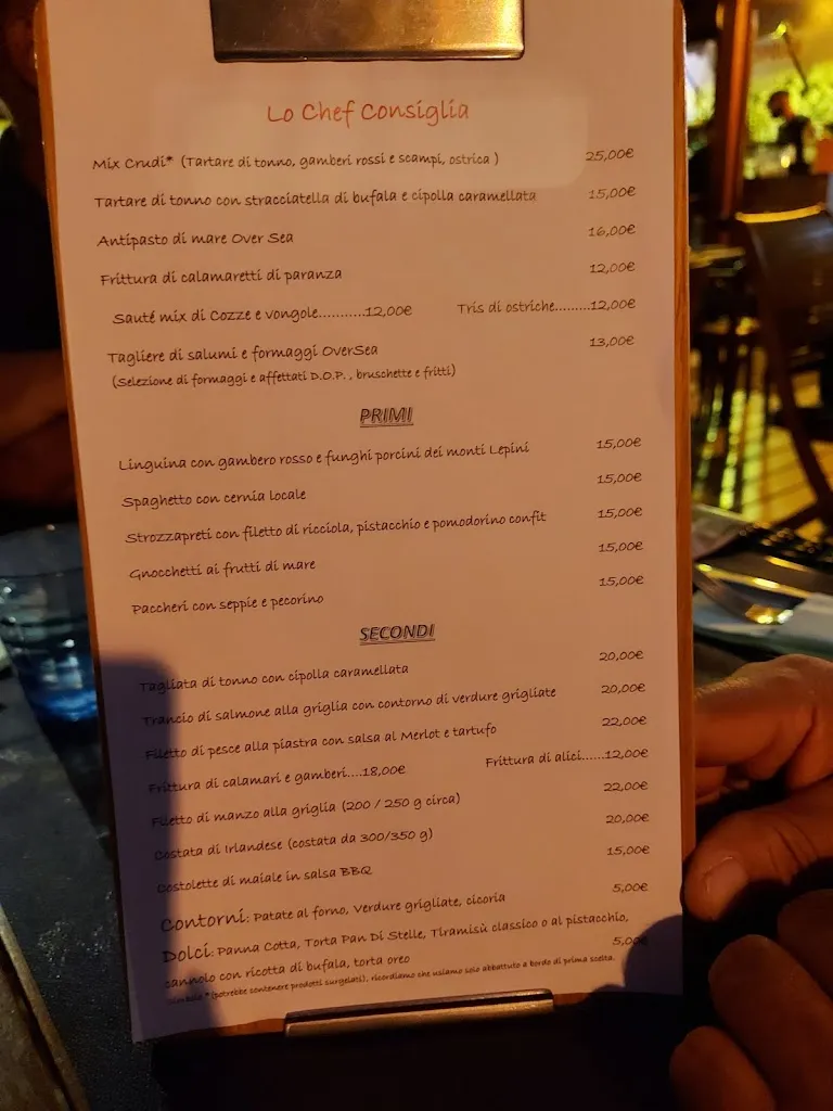 Menu_Over Sea Pub_San Felice Circeo_image_4
