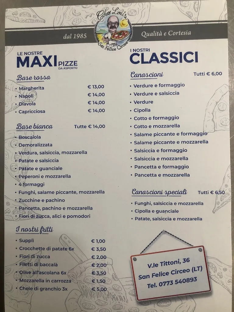 Menu_Pizzeria Chez Louis_San Felice Circeo_immagine_2