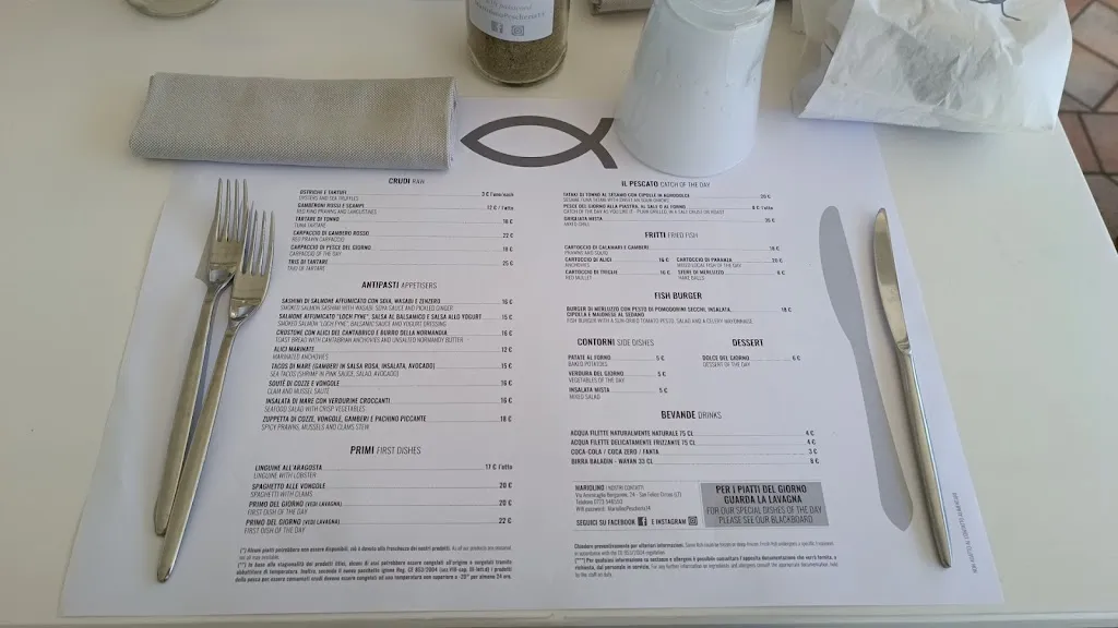Menu_Mariolino Pescheria & Cucina_San Felice Circeo_image_2