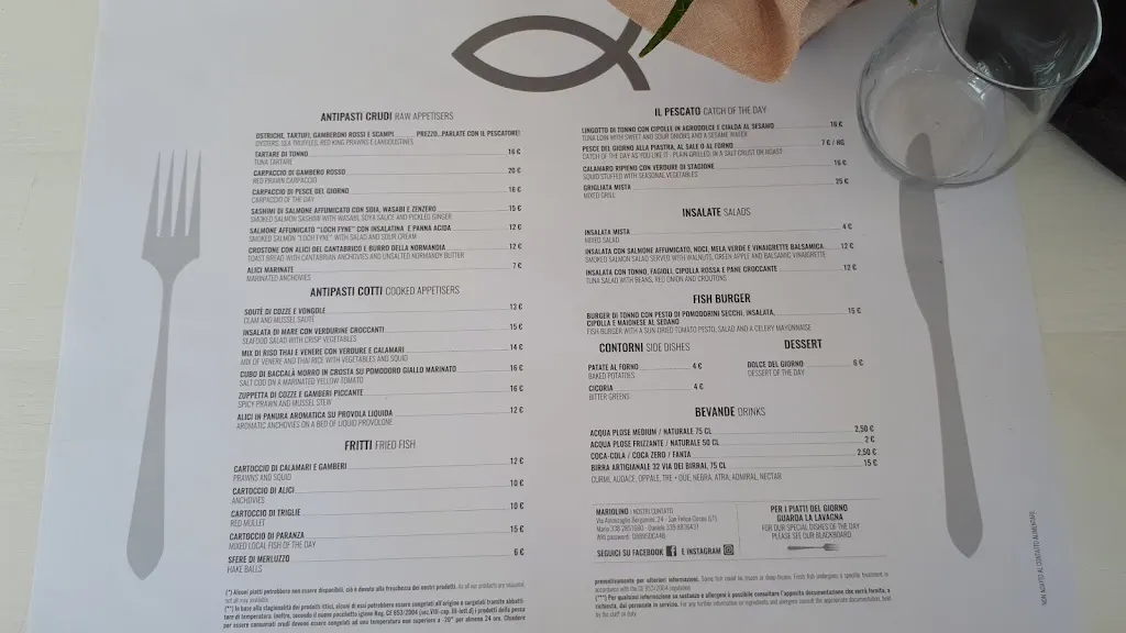 Menu_Mariolino Pescheria & Cucina_San Felice Circeo_image_4