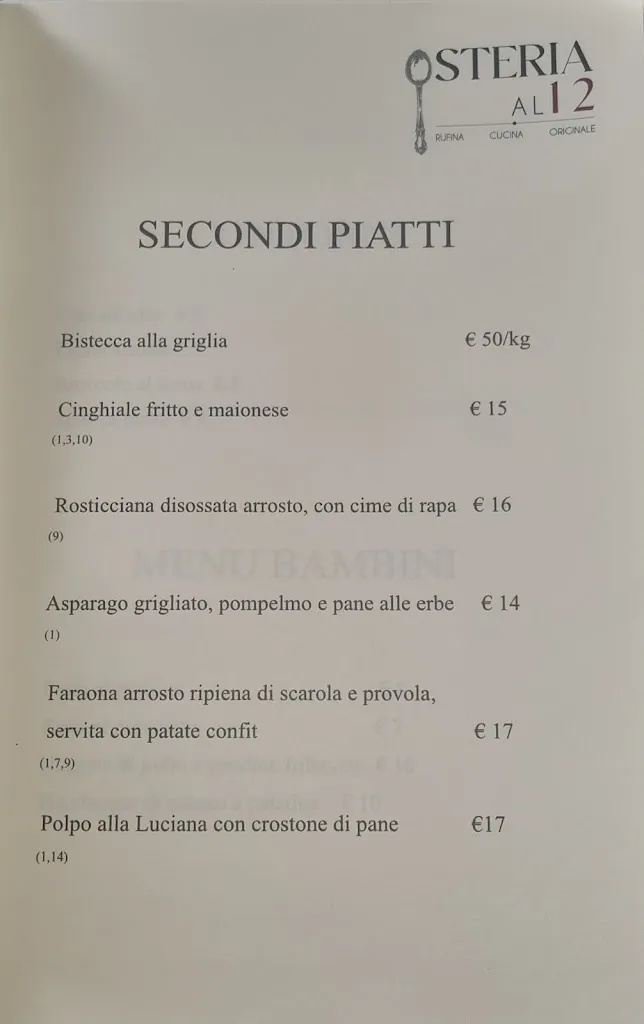 Menü_Osteria al 12_Santa Rufina_Bild_2