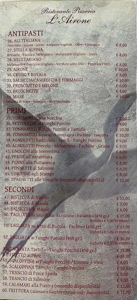 Menu_Ristorante Pizzeria L'Airone Country House_Sant'Elia Fiumerapido_image_1