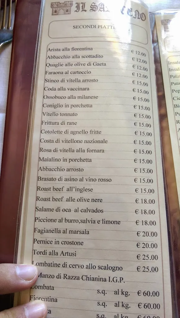Menu_Ristorante Circolo Gastronomico Il Saraceno_Saracinesco_image_2