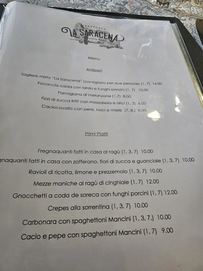 Menu_Trattoria La Saracena Di Macali Stefania_Segni_image_2