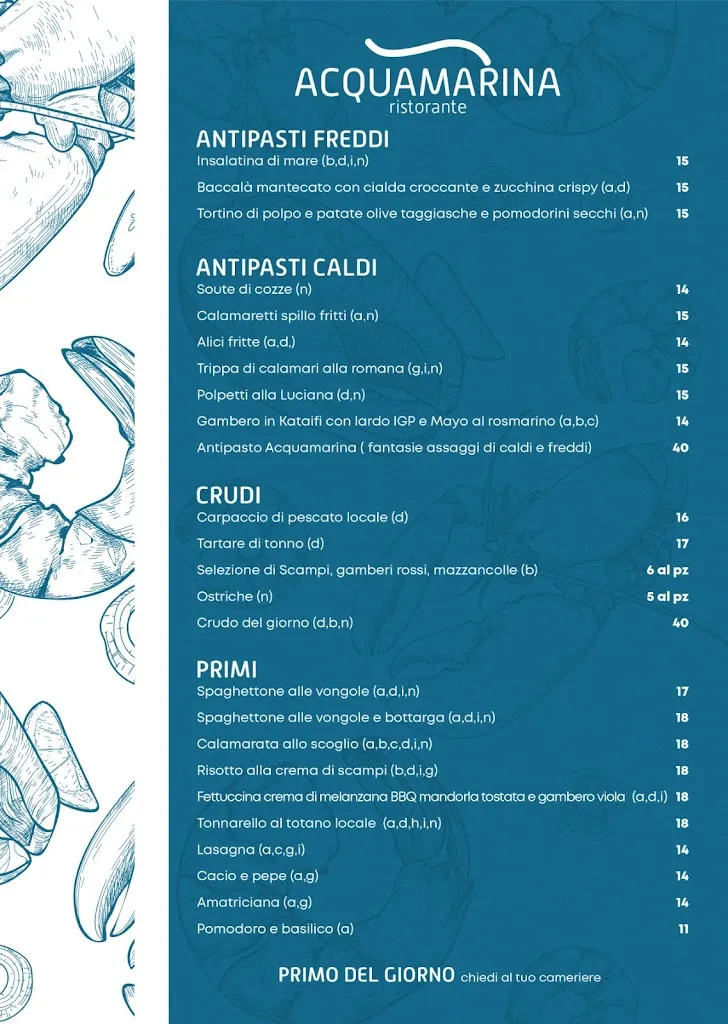 Menu_Ristorante Acquamarina_Santa Marinella_image_1