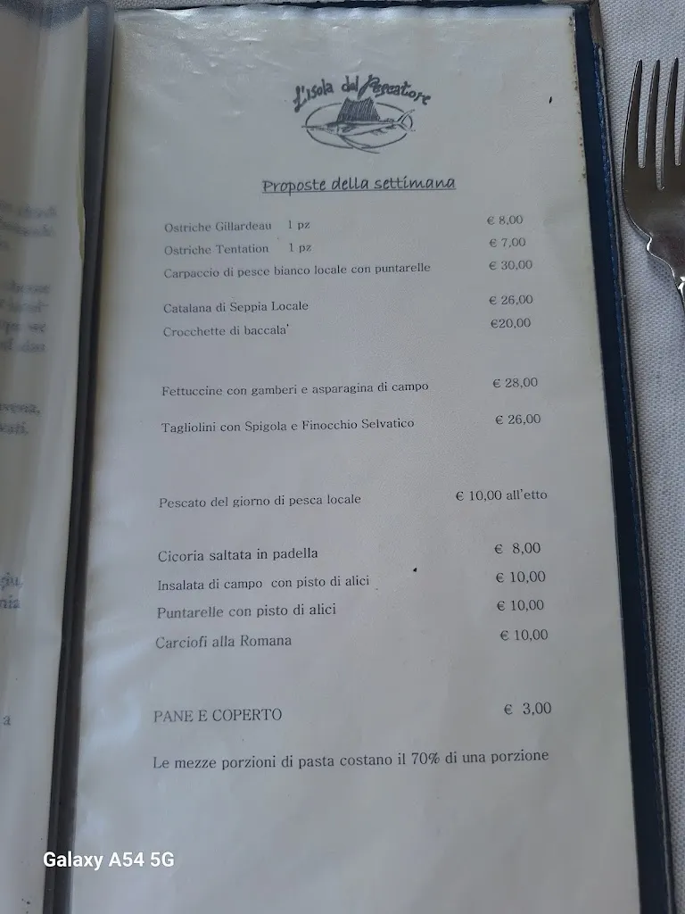 Menu_Isola del Pescatore_Santa Marinella_image_4