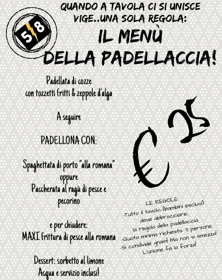 Menu_5/8 bistrot_Santa Marinella_image_2