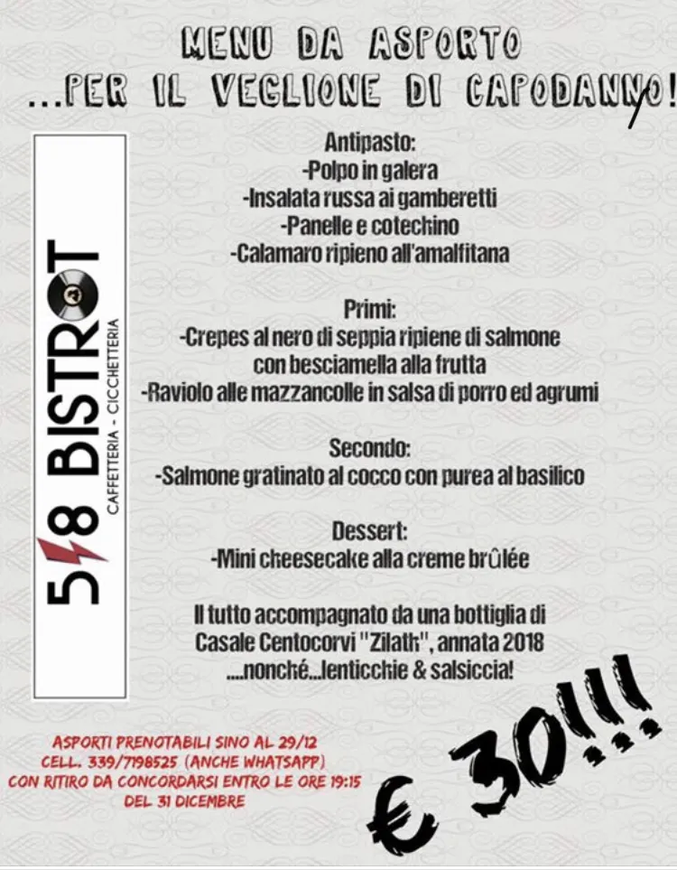 Menu_5/8 bistrot_Santa Marinella_image_3