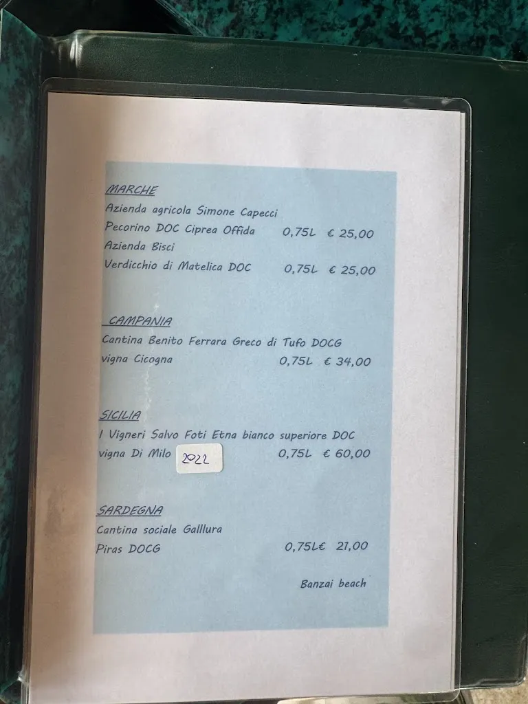 Menu_Ristorante Banzai Beach_Santa Marinella_immagine_2