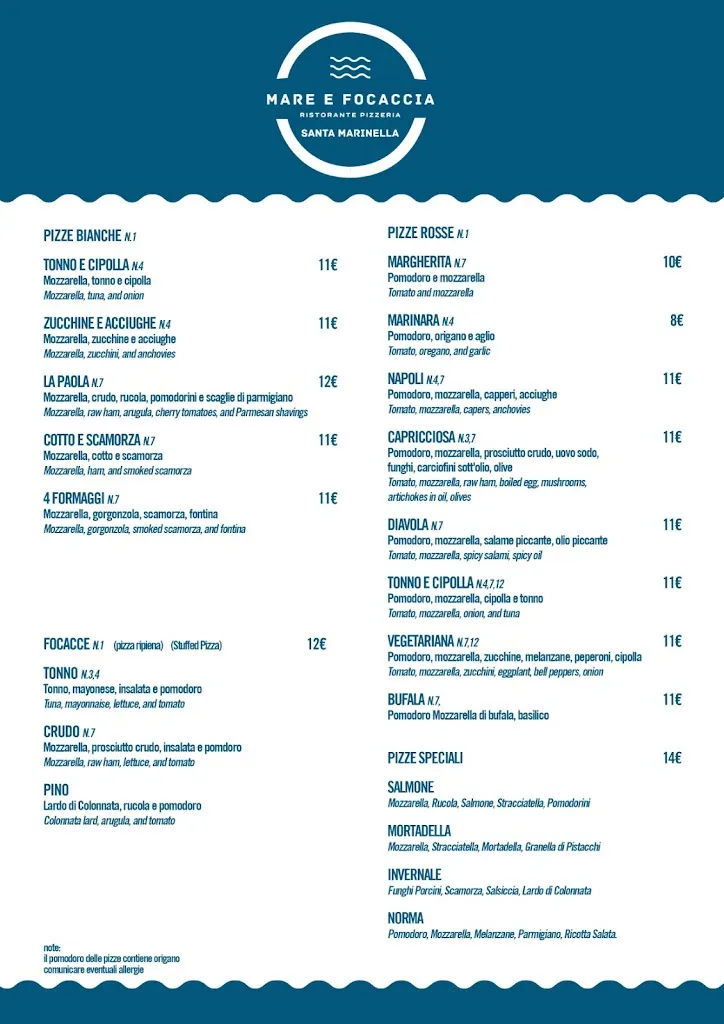 Menu_Mare e focaccia_Santa Marinella_image_1