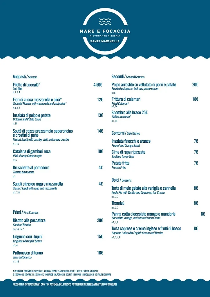 Menu_Mare e focaccia_Santa Marinella_image_4