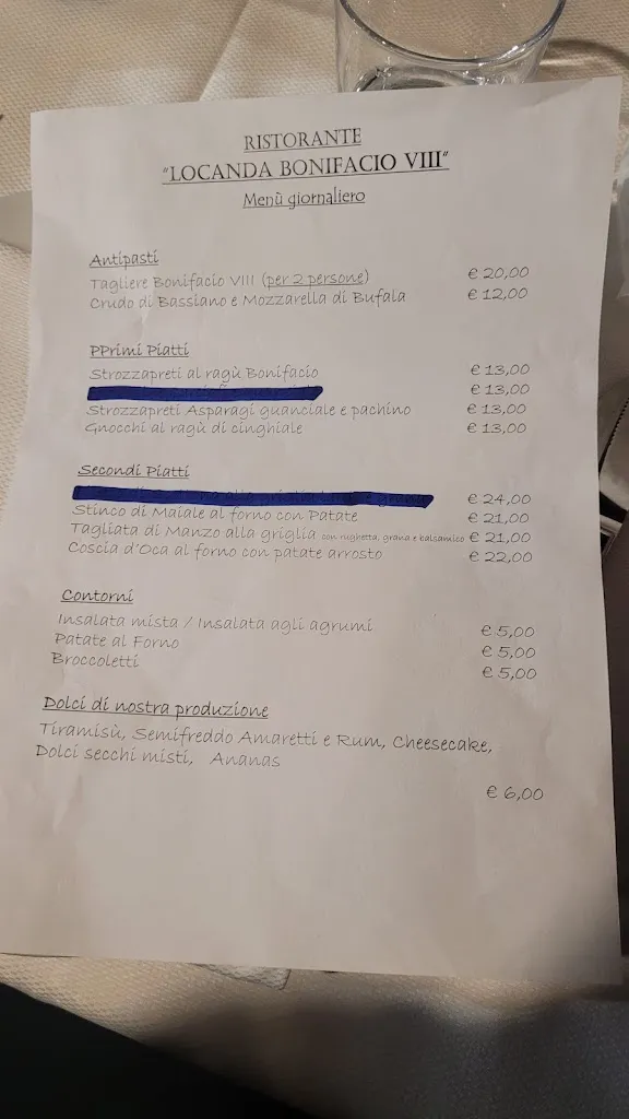 Menu_Ristorante locanda Bonifacio VIII_Sermoneta_immagine_2