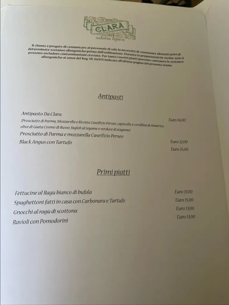 Menu_Da Clara Osteria Tipica_Sermoneta_image_1