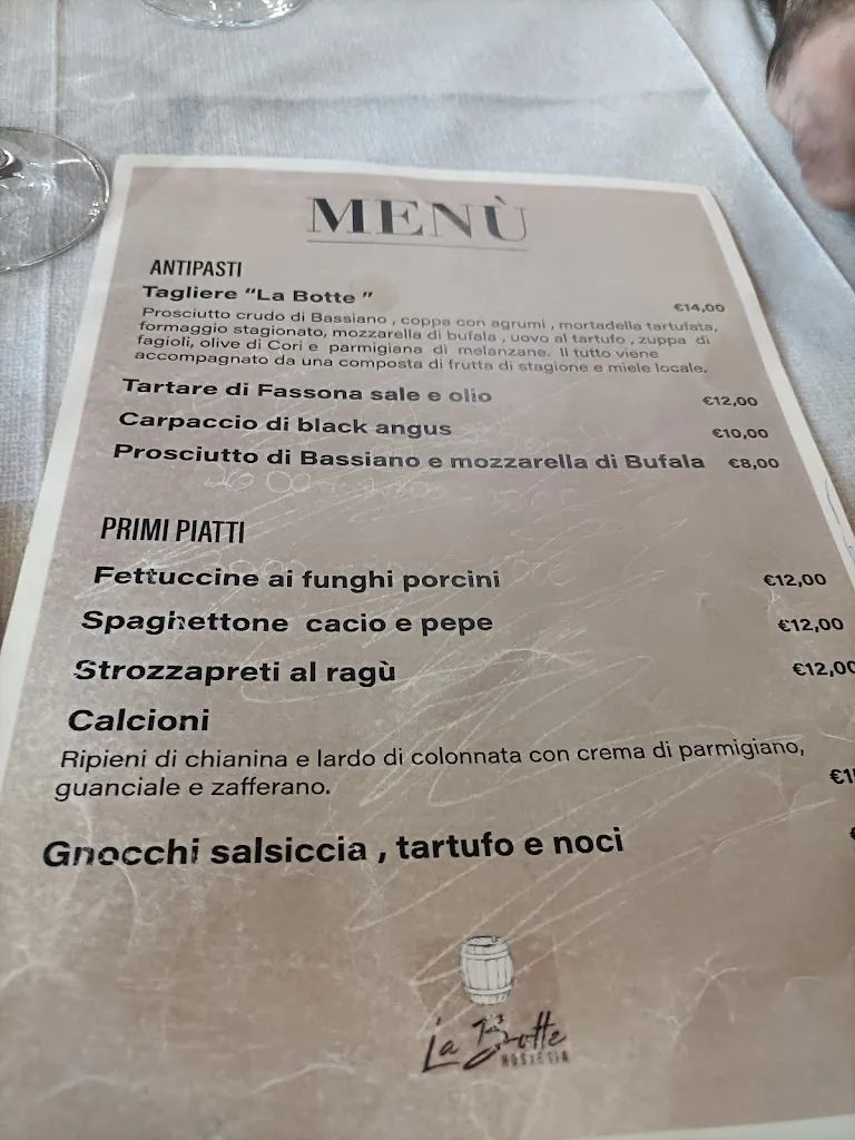 Menu_Hosteria La Botte_Sermoneta_image_1