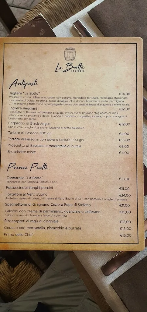 Menu_Hosteria La Botte_Sermoneta_image_4