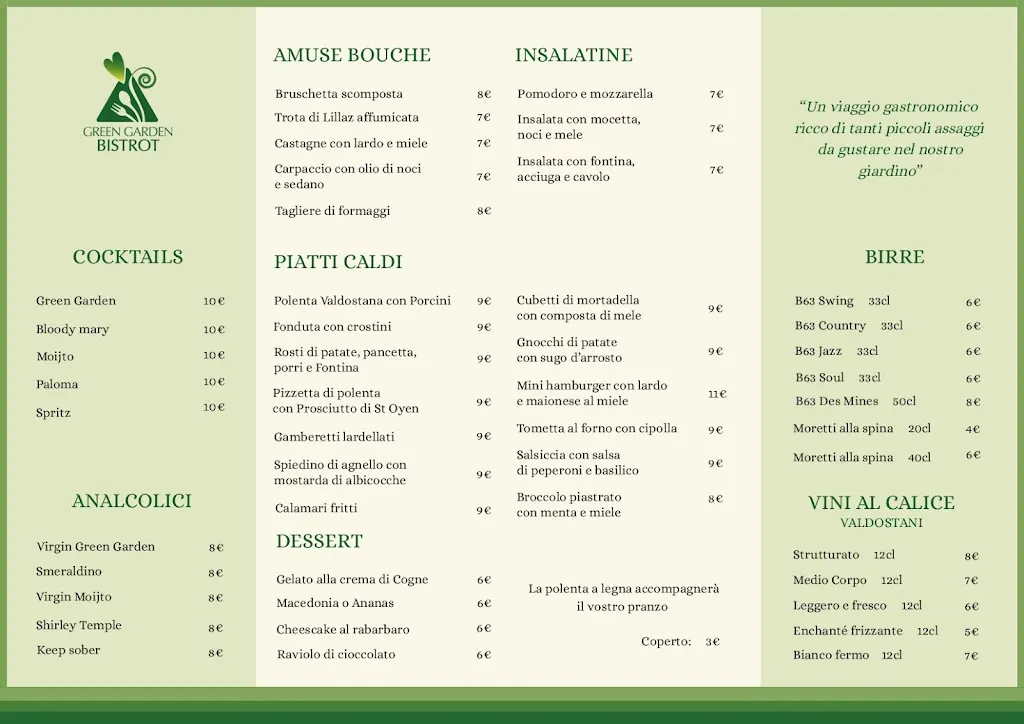 Menu_Green Garden Bistrot_Cogne_immagine_1