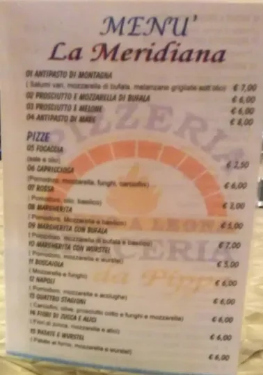 Menu_La Meridiana_Sezze Scalo_image_1