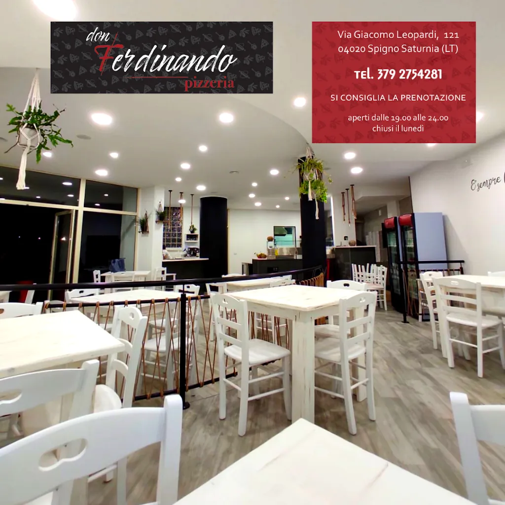 Don Ferdinando restaurant in Spigno Saturnia Superiore