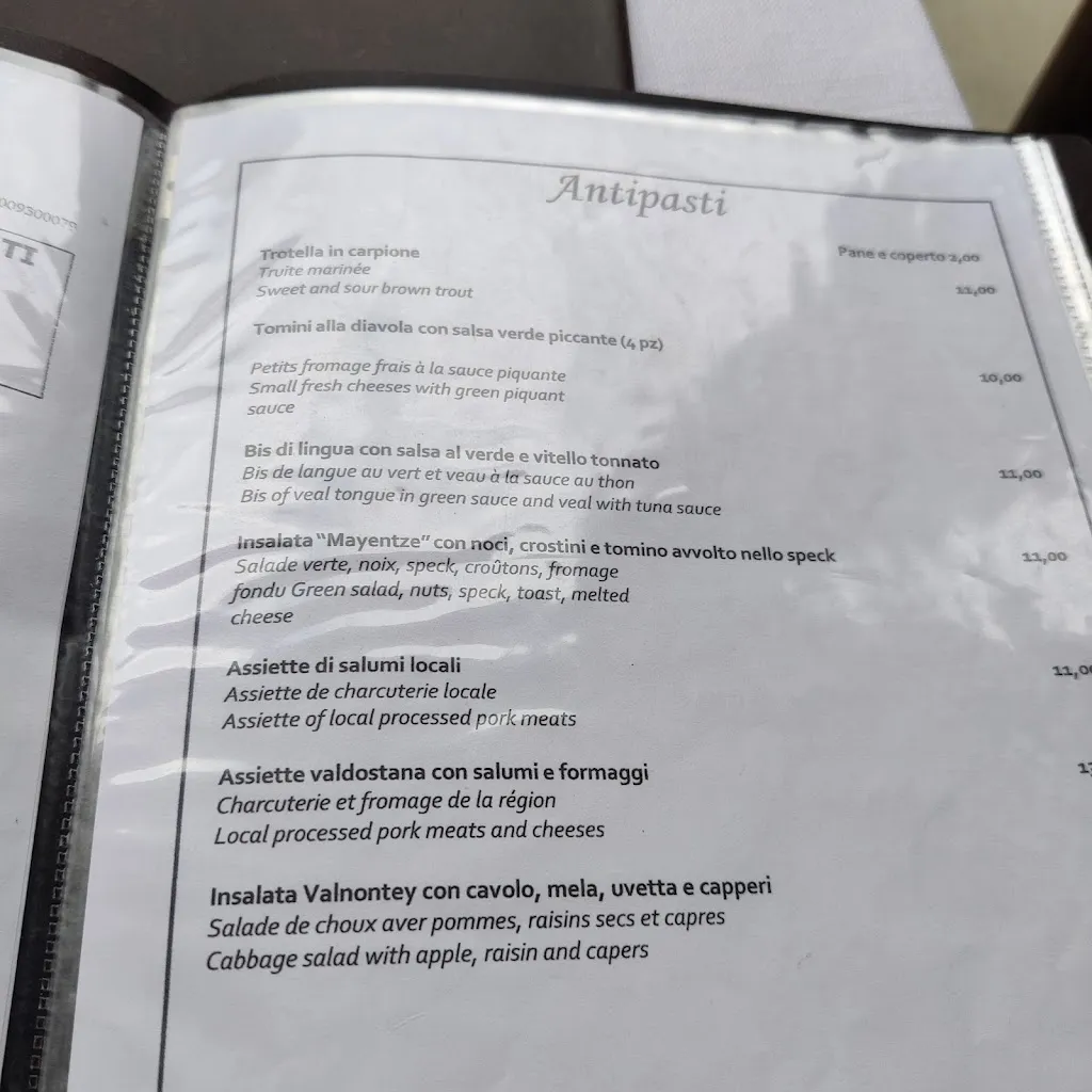 Menu_Bar Ristorante Valnontey - Valnontey _Cogne_image_4
