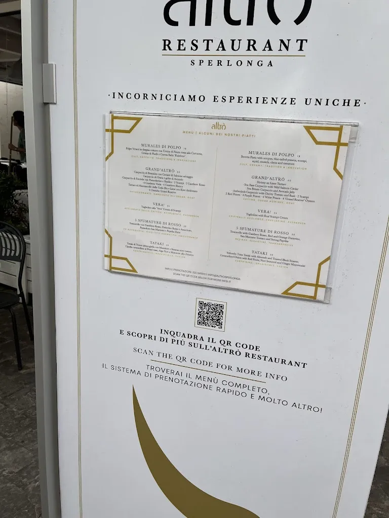 Menu_Altrò Restaurant_Sperlonga_image_2