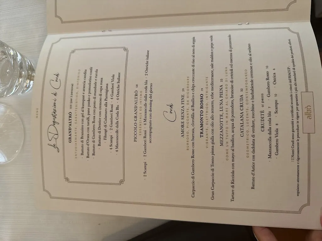 Menu_Altrò Restaurant_Sperlonga_image_4