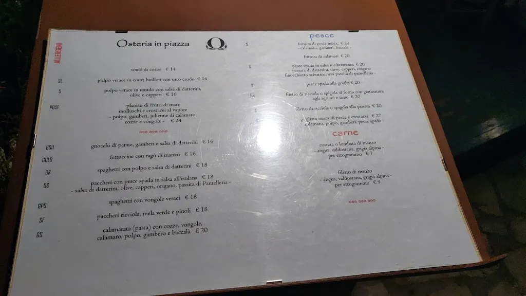 Menu_Osteria in piazza_Sperlonga_image_3