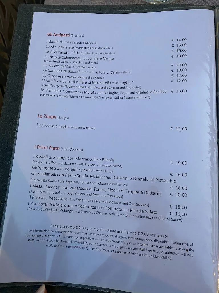 Menu_Ristorante il bistrot_Sperlonga_image_1