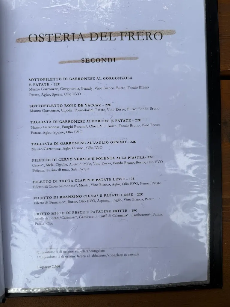 Menu_Osteria del Frero_Donnas_immagine_1