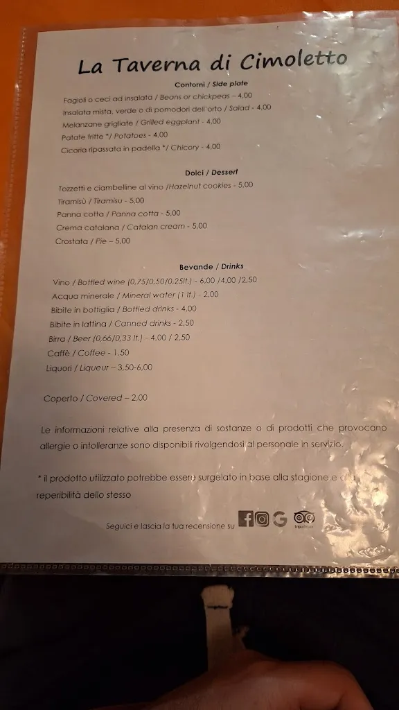 Menu_La Taverna di Cimoletto_Sutri_immagine_2