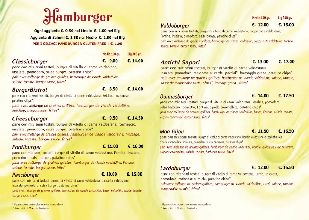 Menu_Ristorante Hamburgeria a km0 Mon Bijou_Donnas_immagine_1