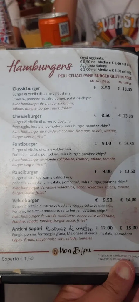 Menu_Ristorante Hamburgeria a km0 Mon Bijou_Donnas_immagine_4